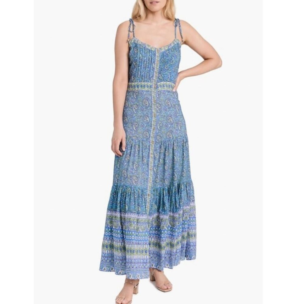 Veronica Beard Blue Paisley Maxi Dress